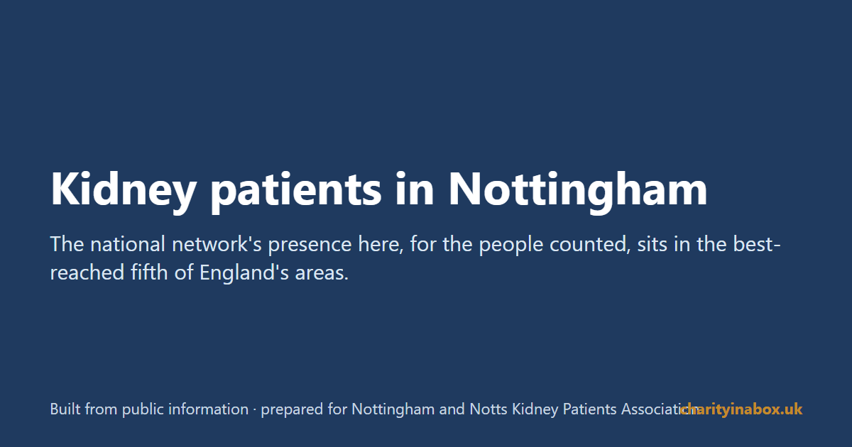 Kidney patients in Nottingham