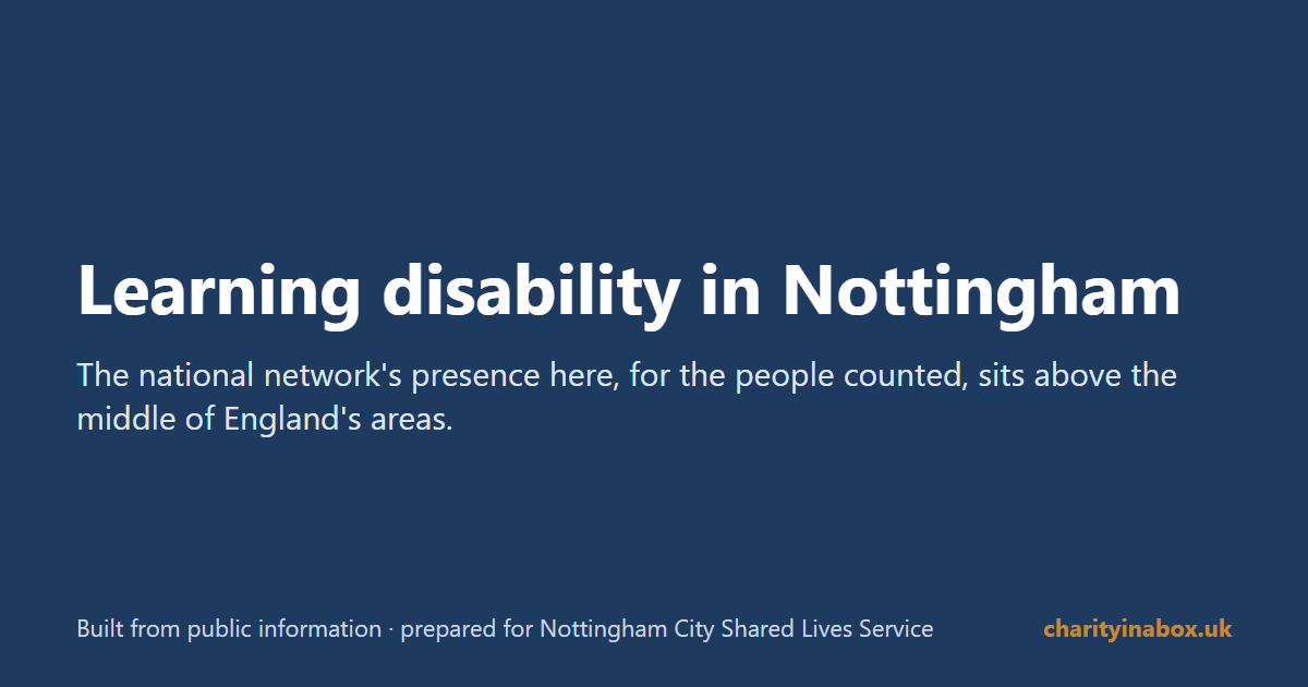 Learning disability in Nottingham