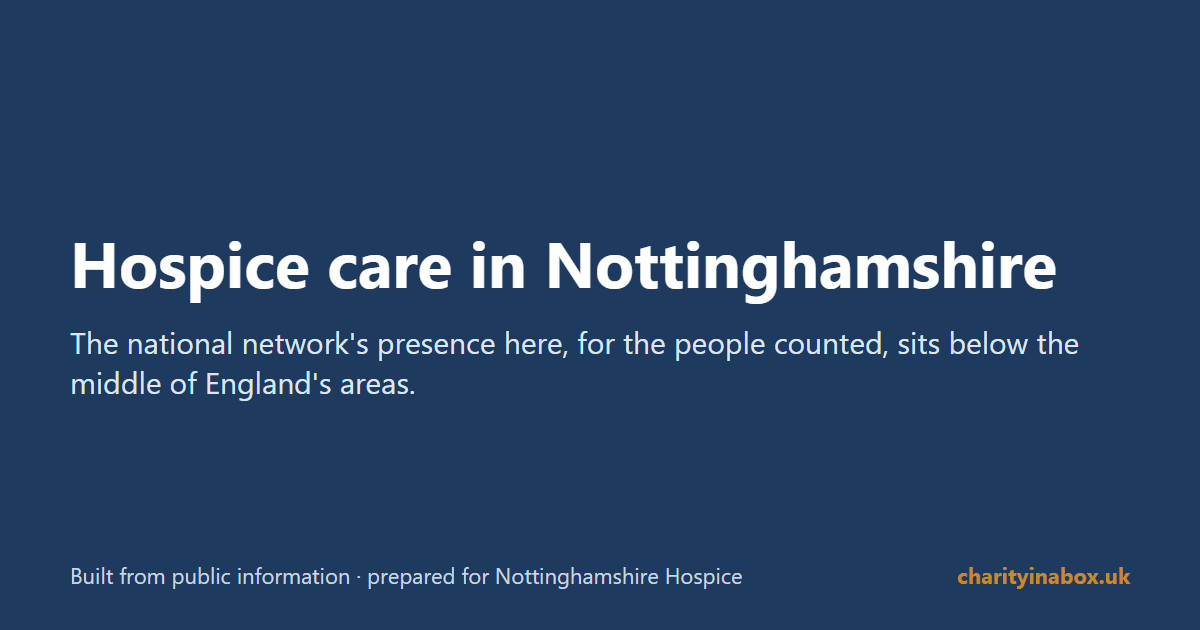 Hospice care in Nottinghamshire