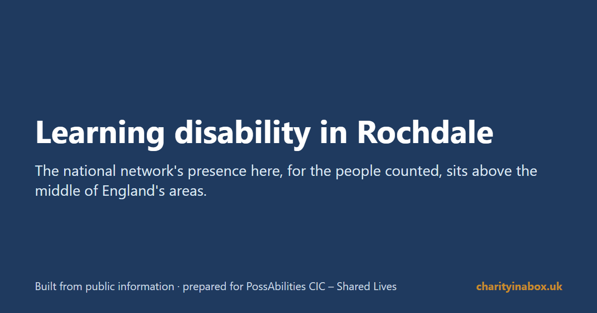 Learning disability in Rochdale
