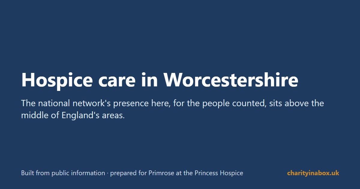 Hospice care in Worcestershire