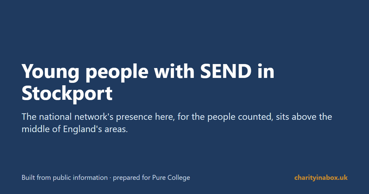 Young people with SEND in Stockport