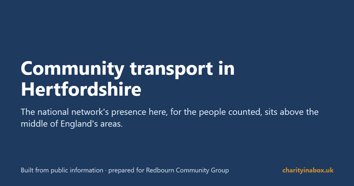 Community transport in Hertfordshire