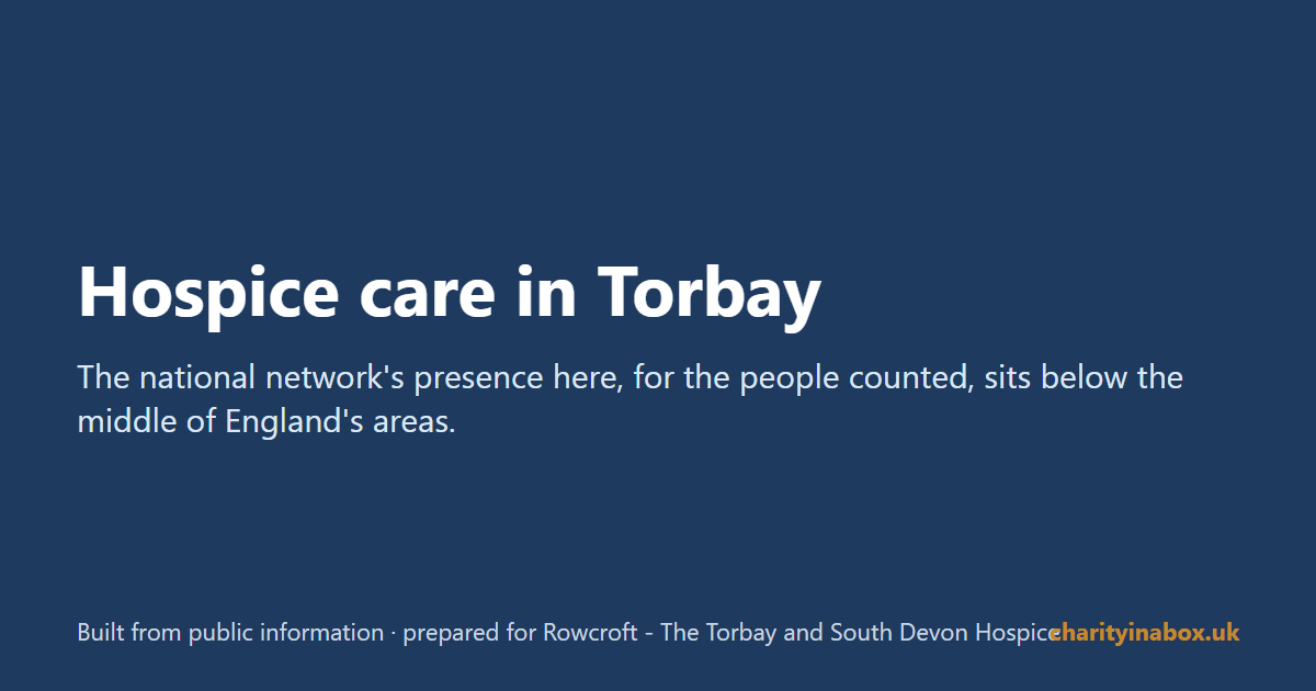 Hospice care in Torbay
