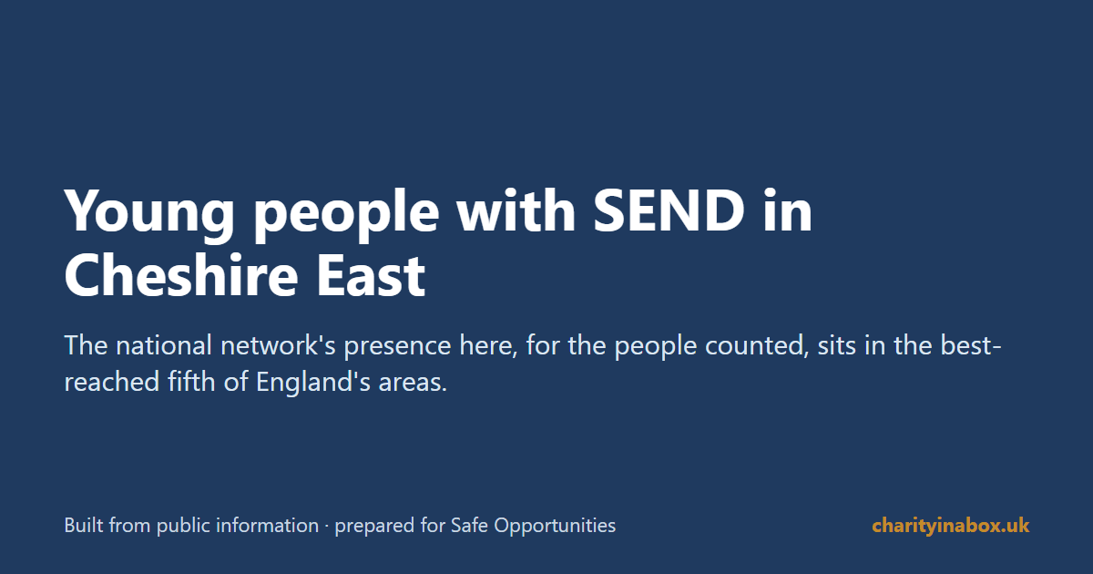 Young people with SEND in Cheshire East