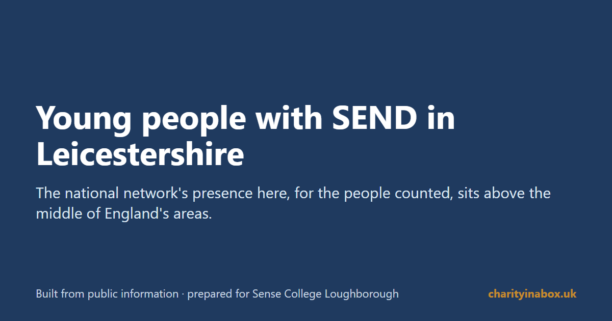 Young people with SEND in Leicestershire