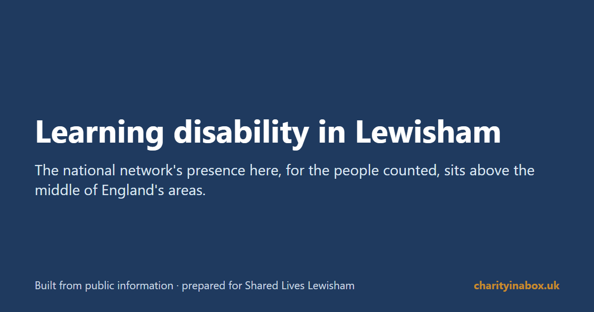 Learning disability in Lewisham