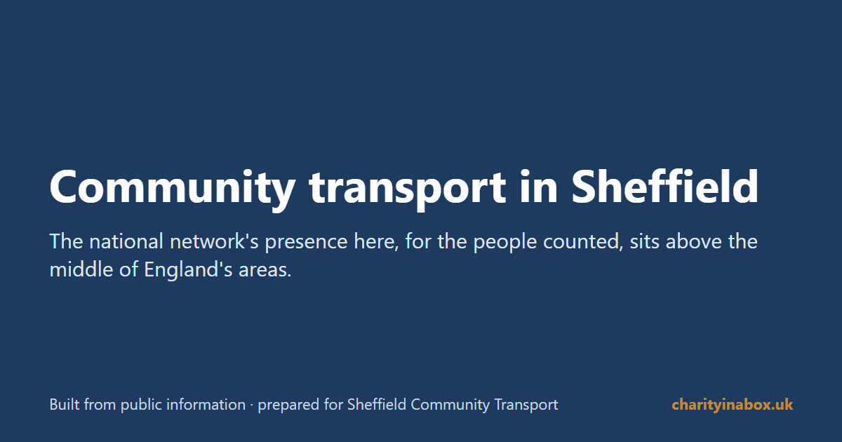 Community transport in Sheffield