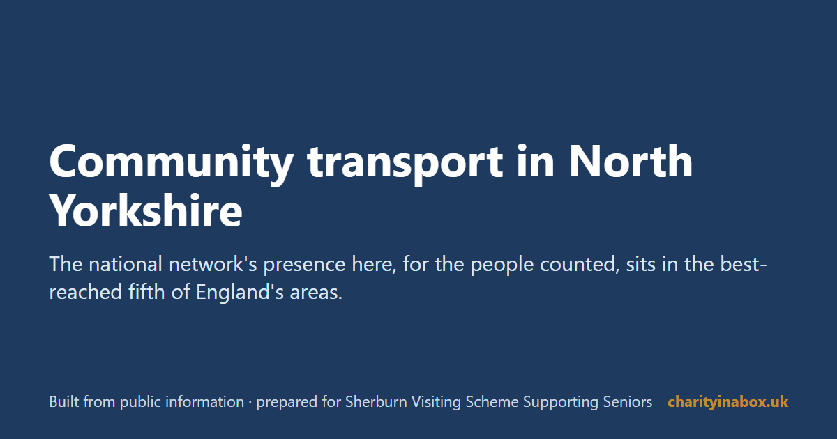 Community transport in North Yorkshire