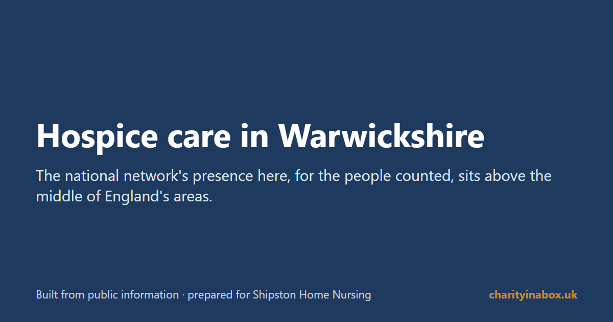 Hospice care in Warwickshire