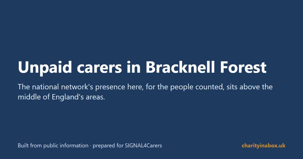 Unpaid carers in Bracknell Forest