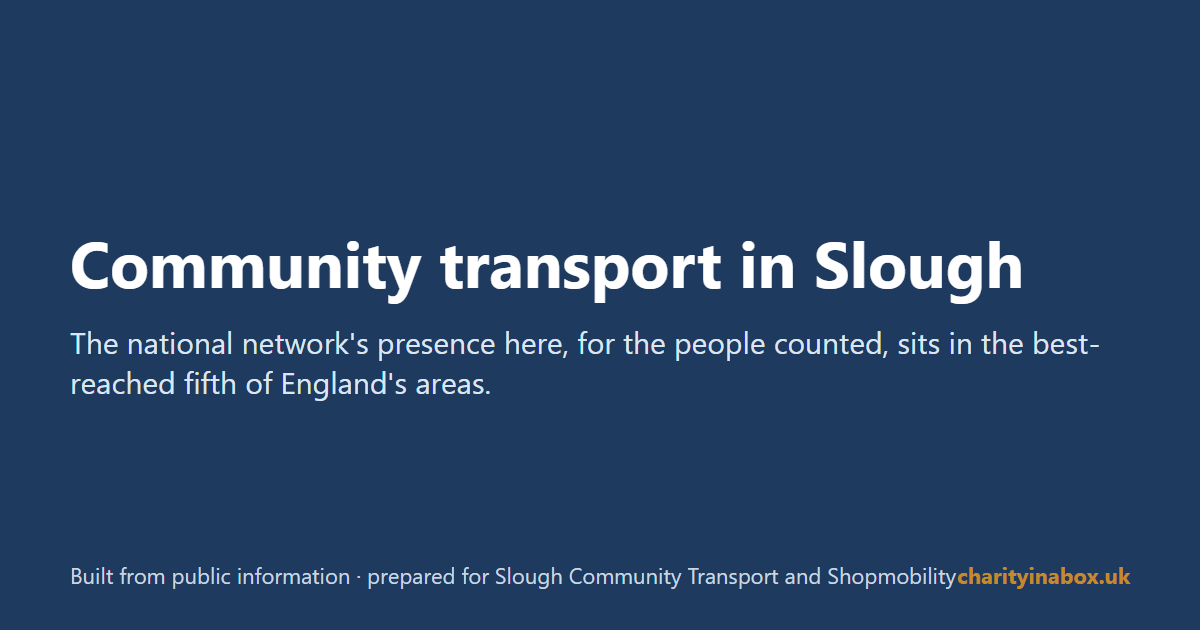 Community transport in Slough