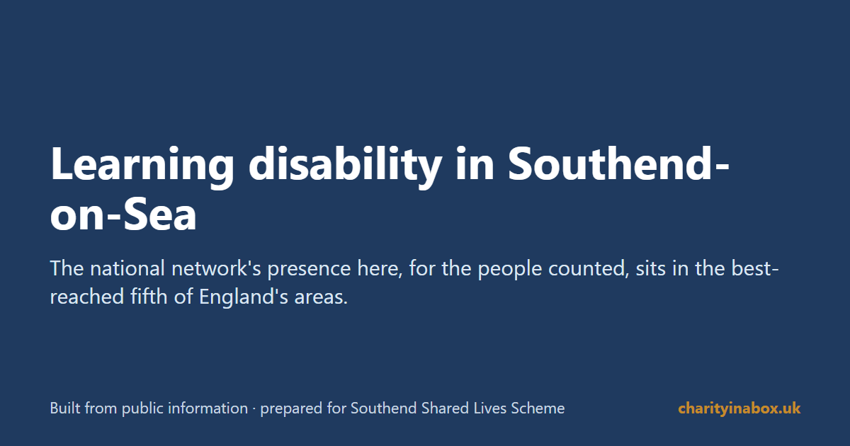 Learning disability in Southend-on-Sea