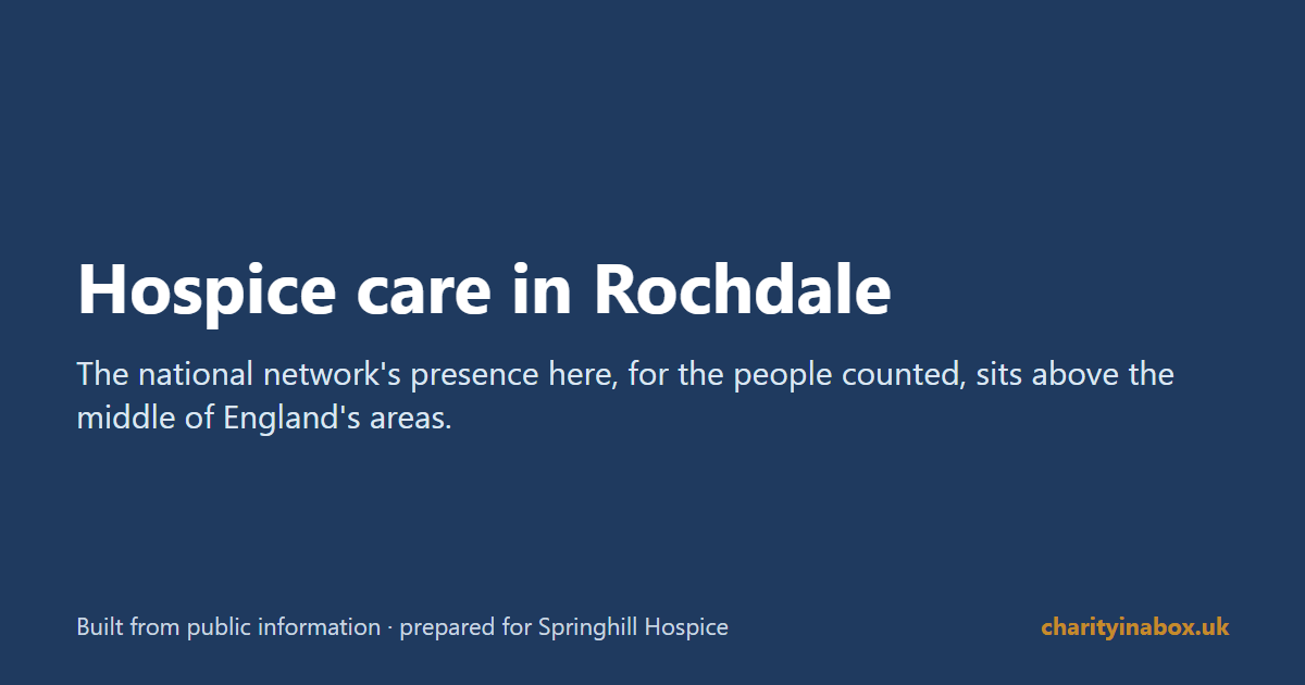 Hospice care in Rochdale