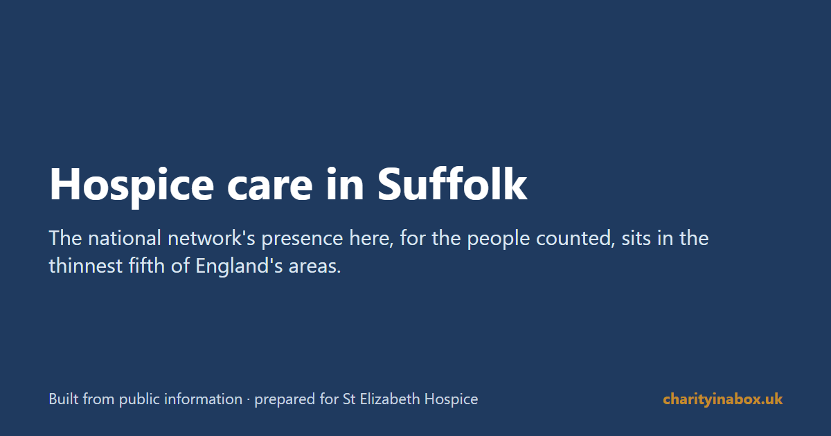 Hospice care in Suffolk