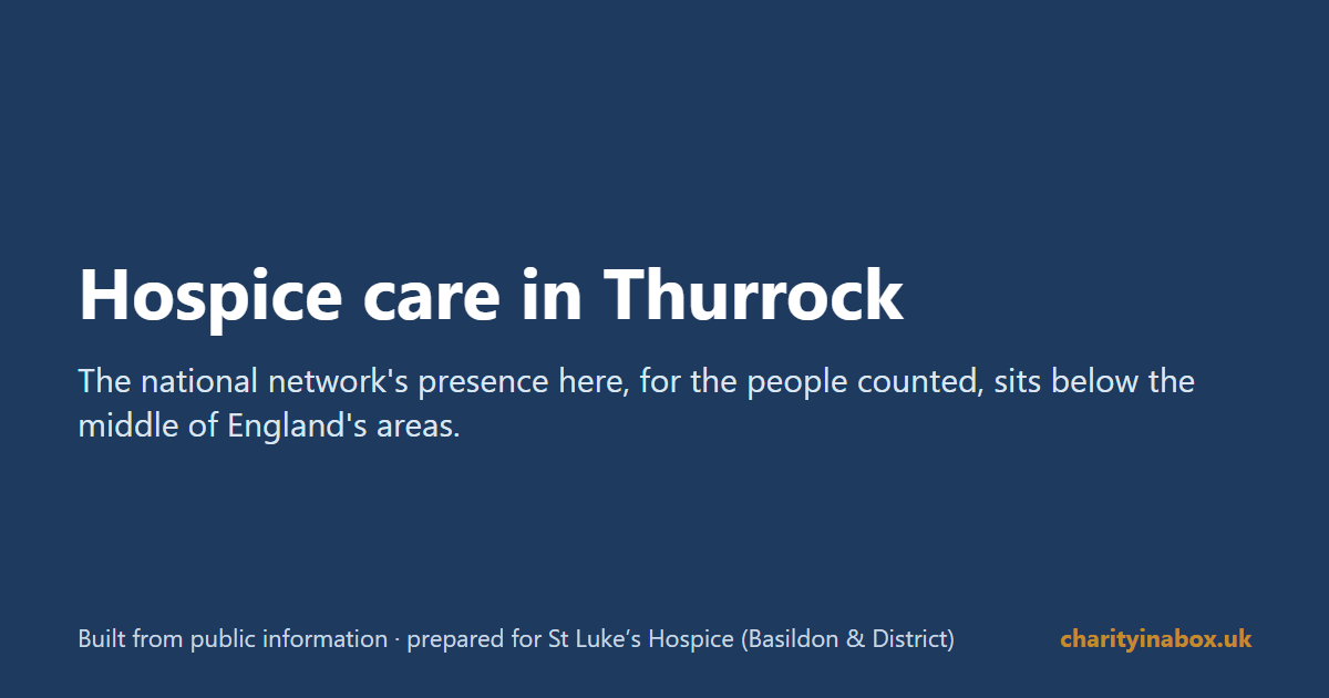 Hospice care in Thurrock