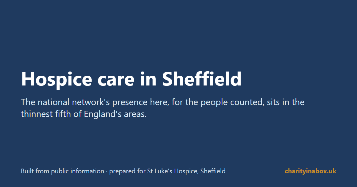 Hospice care in Sheffield