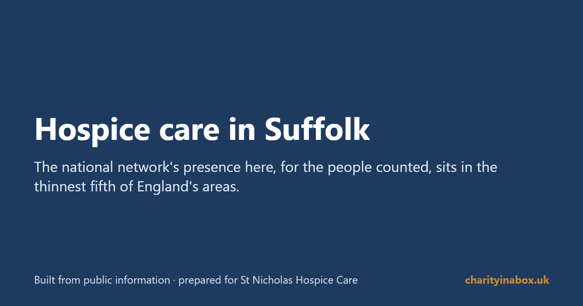 Hospice care in Suffolk