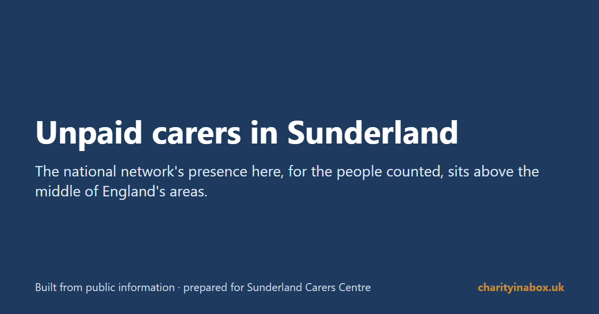 Unpaid carers in Sunderland