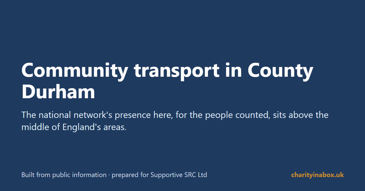 Community transport in County Durham