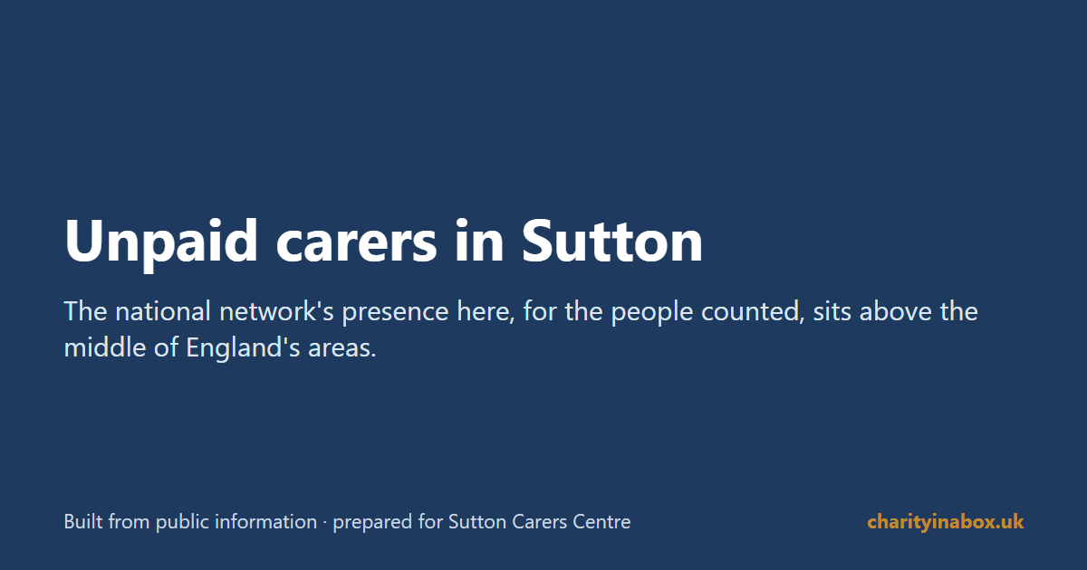 Unpaid carers in Sutton