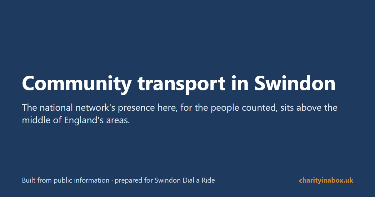Community transport in Swindon