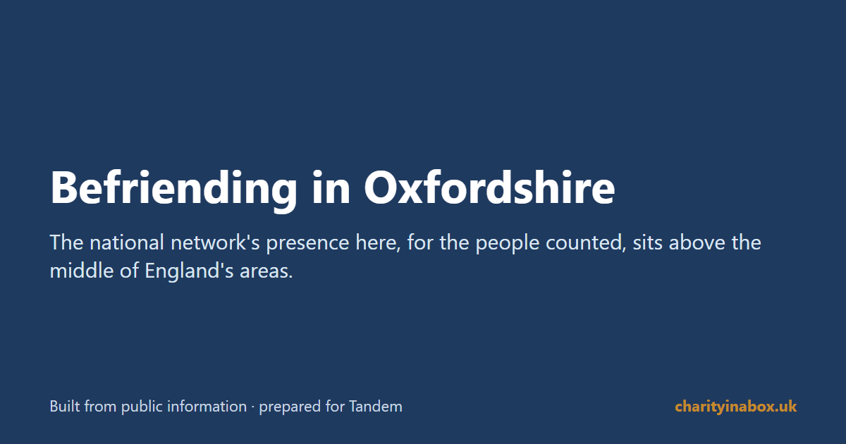 Befriending in Oxfordshire