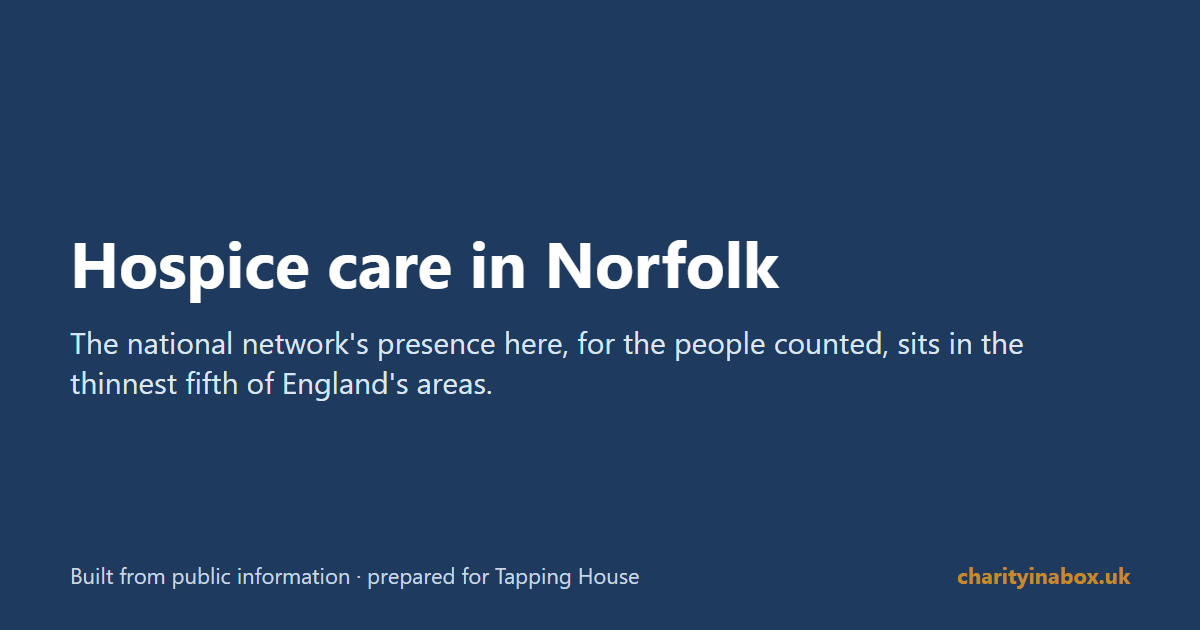 Hospice care in Norfolk