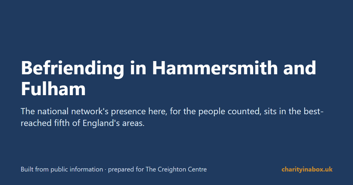 Befriending in Hammersmith and Fulham