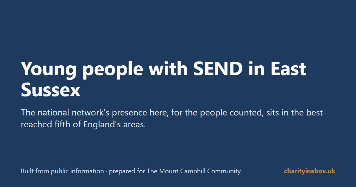 Young people with SEND in East Sussex