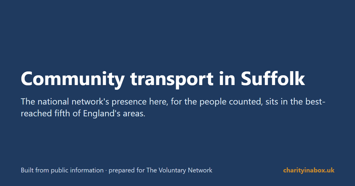 Community transport in Suffolk