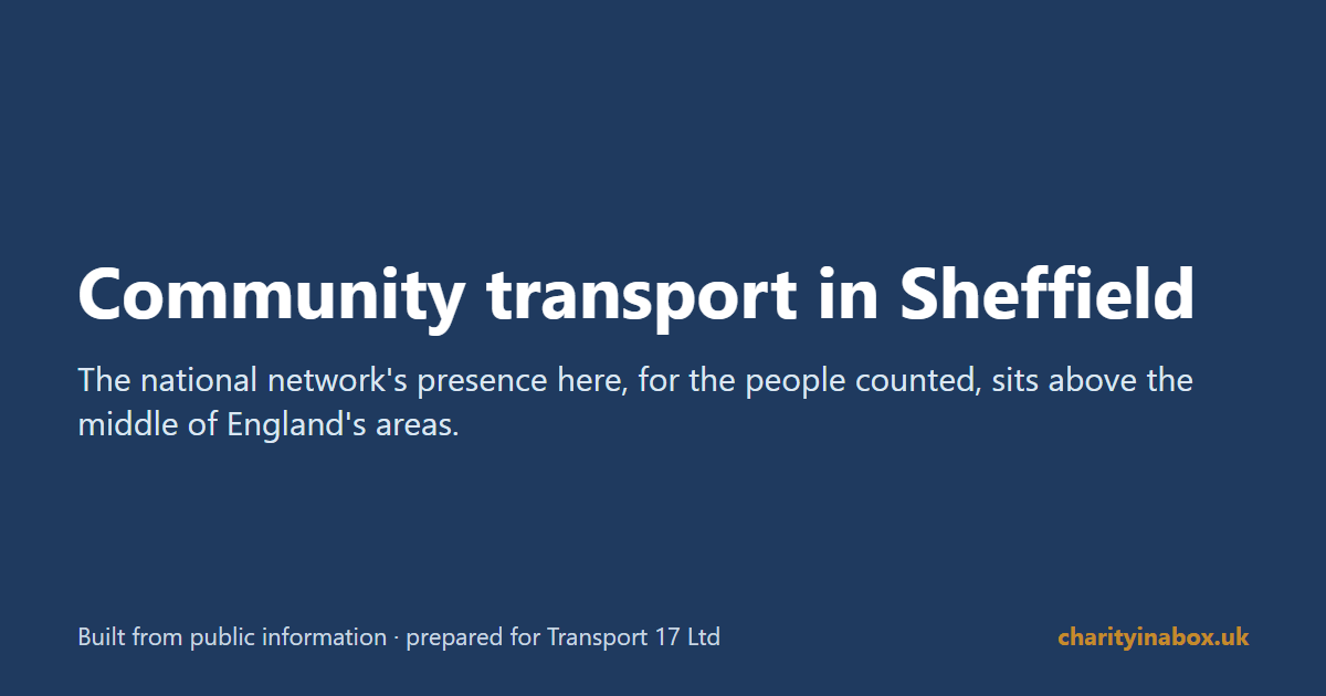 Community transport in Sheffield
