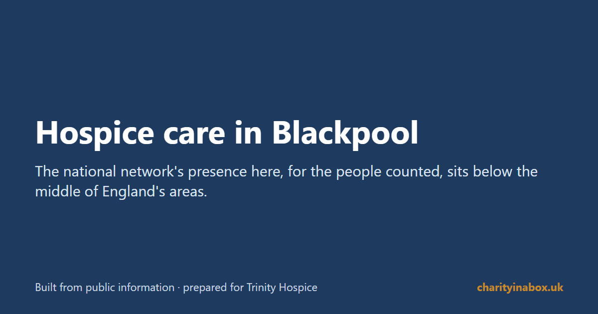 Hospice care in Blackpool