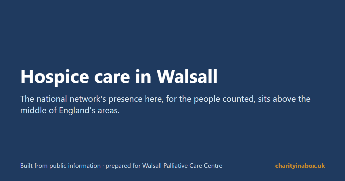 Hospice care in Walsall