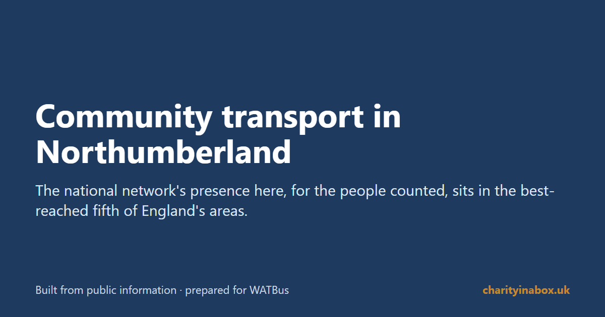 Community transport in Northumberland