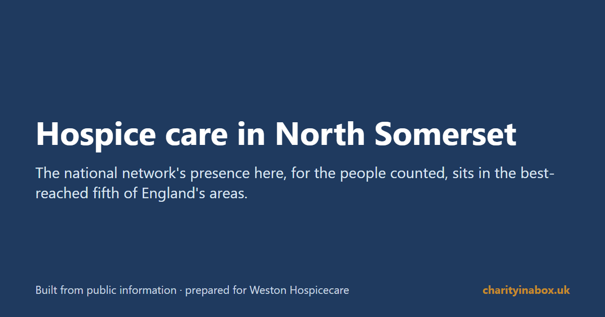 Hospice care in North Somerset