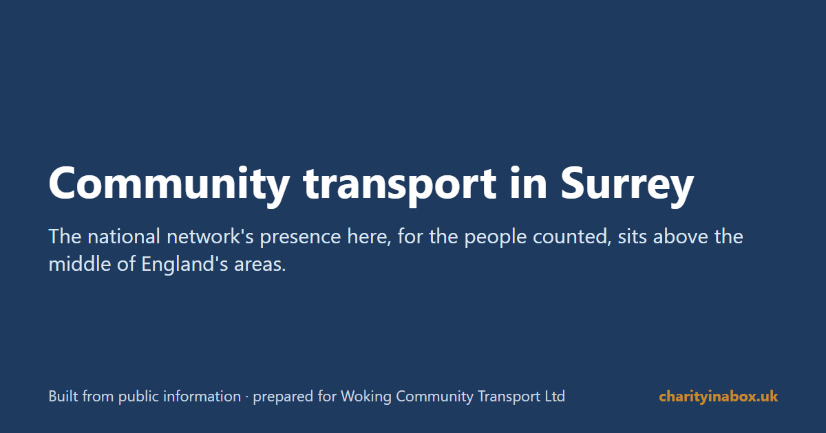 Community transport in Surrey