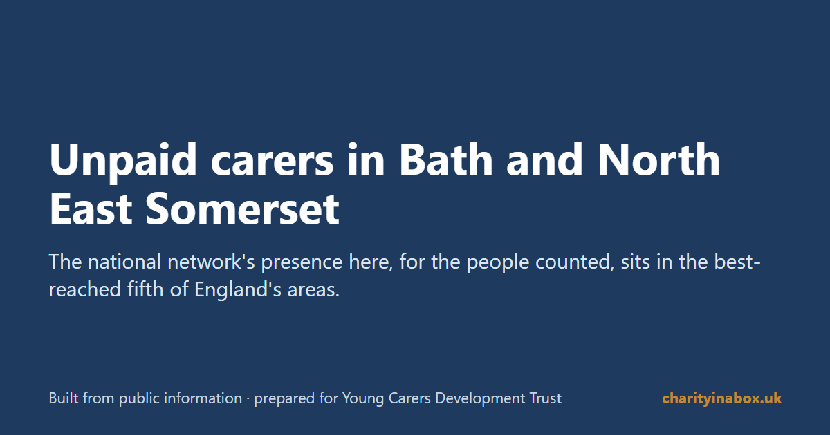 Unpaid carers in Bath and North East Somerset